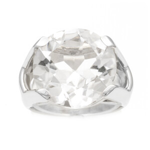 Bergkristall Ring facettiert Silber 925