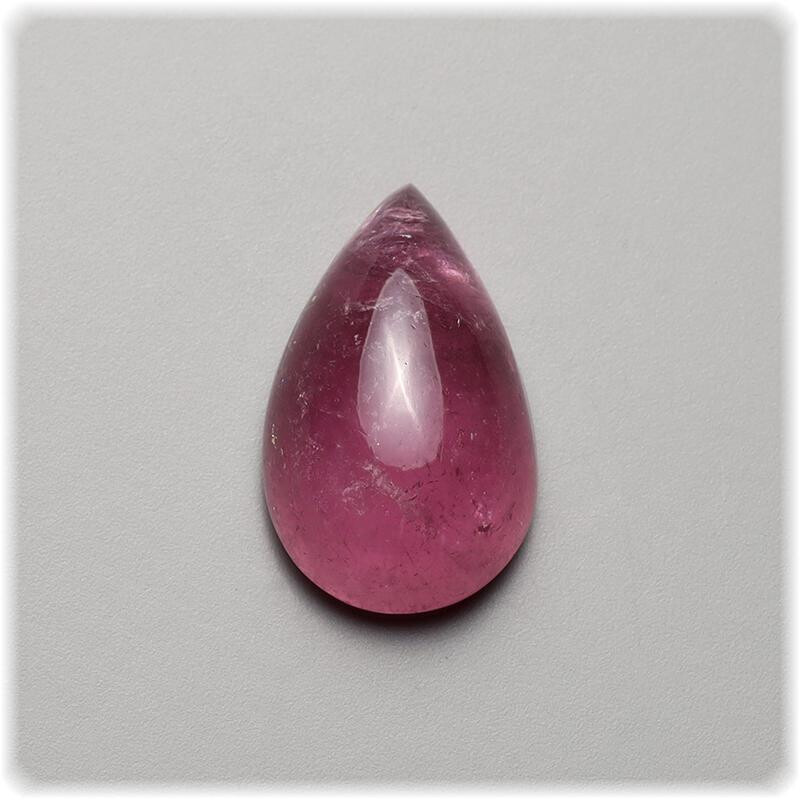 Turmalin rosa Cabochon - Tropfen 17,0 mm box