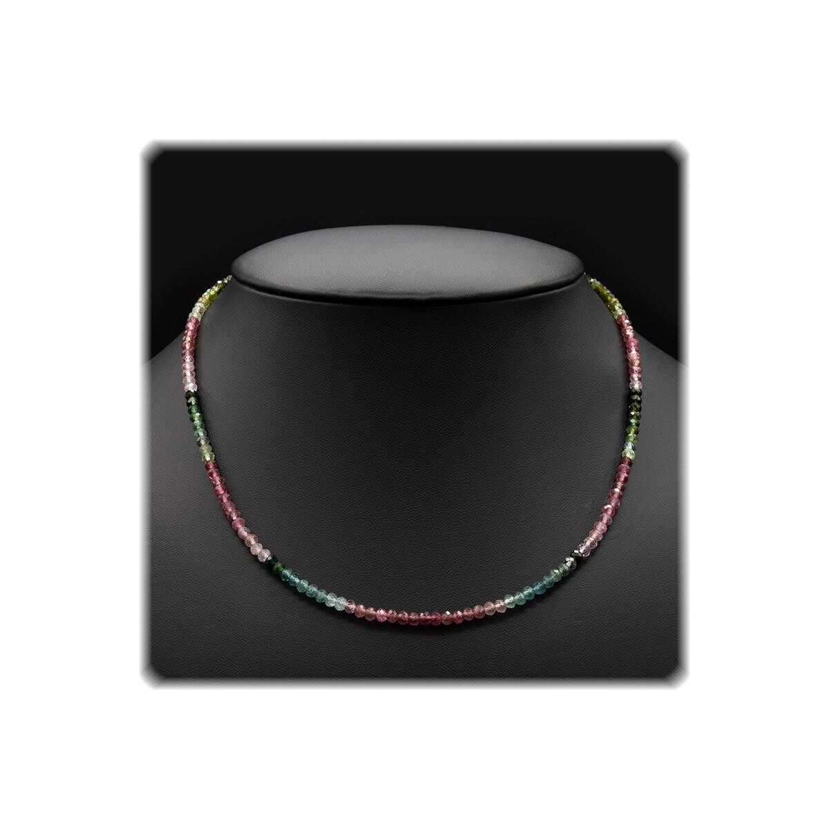 Turmalin Kette Multicolor - facettiert 3 box