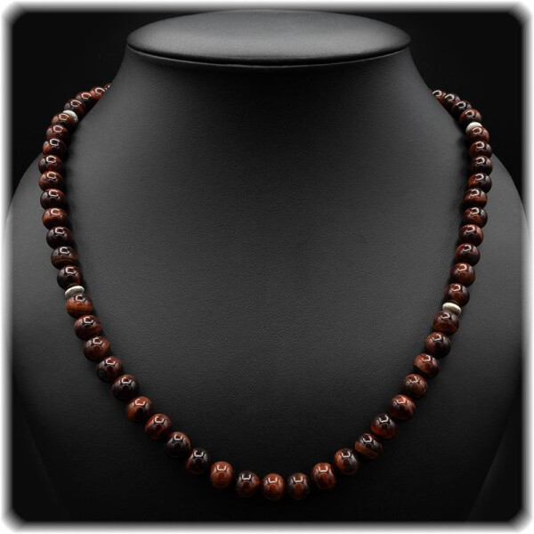 Tigereisen Herren Kette – Kugeln 8 mm Länge 56 cm