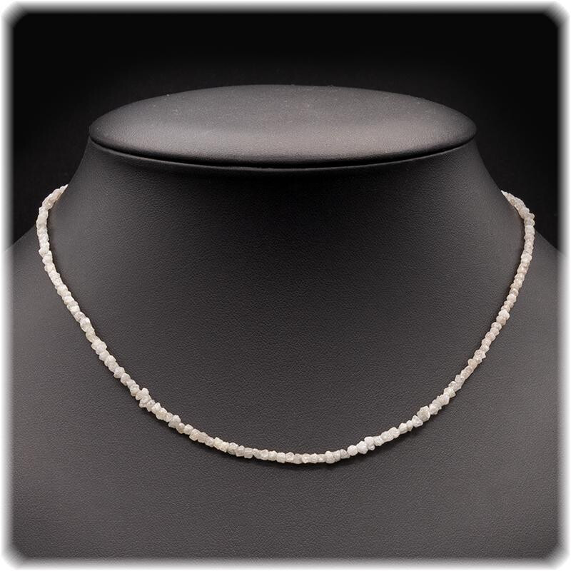 Diamant Damen Kette - 42,5 cm, Silber 92 box
