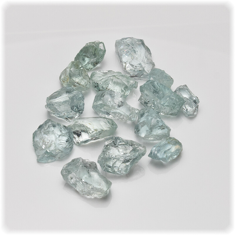 Aquamarin - Rohstein – 25,6 g / 12 box
