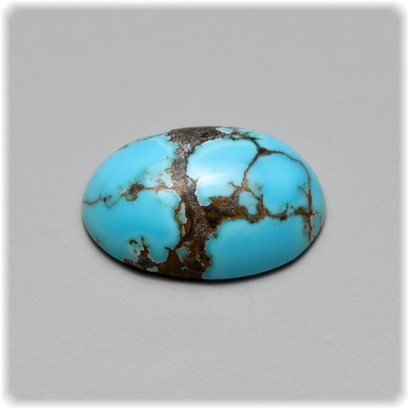 Türkis Cabochon mit Matrix oval 11, box