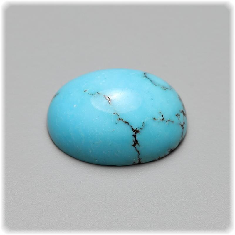 Türkis Cabochon mit Matrix oval 10. box