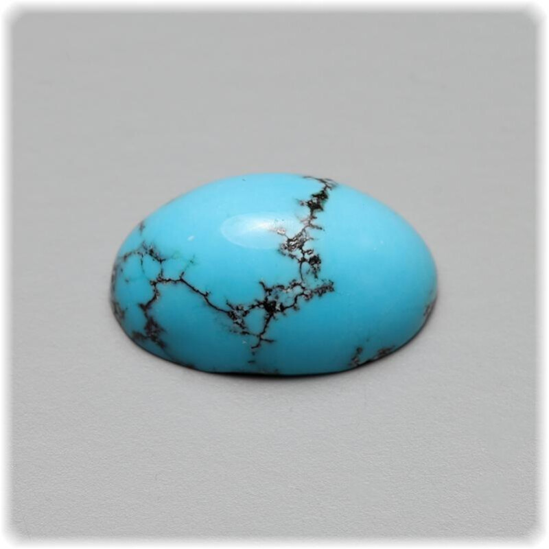 Türkis Cabochon mit Matrix oval 10. box
