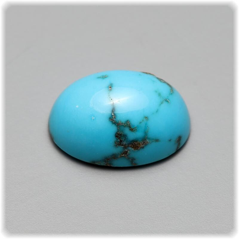 Türkis Cabochon mit Matrix oval 10. box