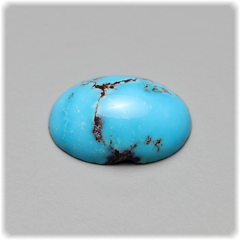 Türkis Cabochon mit Matrix oval 11, box
