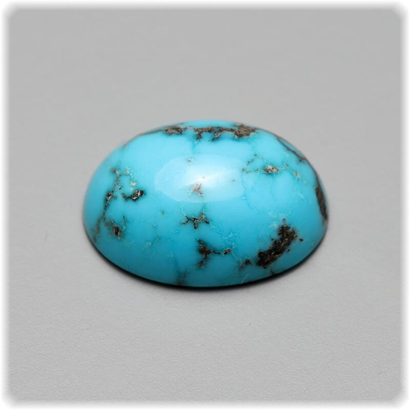 Türkis Cabochon mit Matrix oval 11, box
