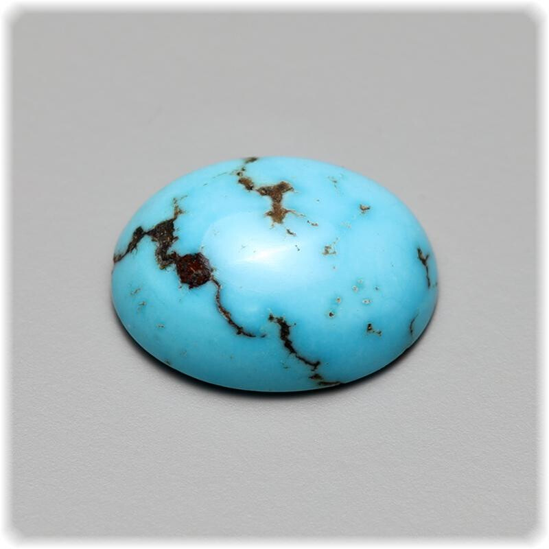 Türkis Cabochon mit Matrix oval 12, box
