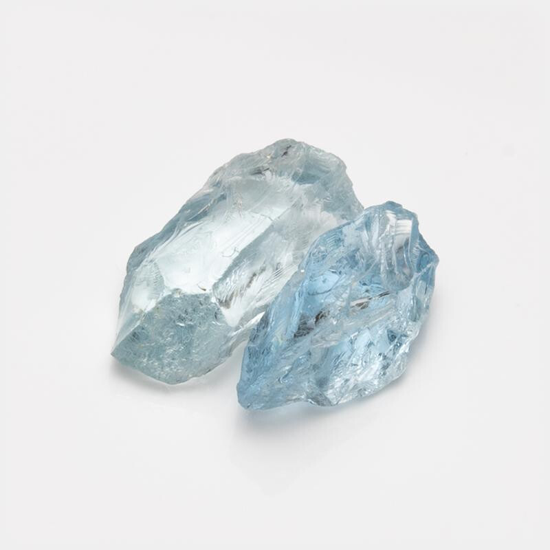 Aquamarin - Rohstein – 2,10 g / 10 box