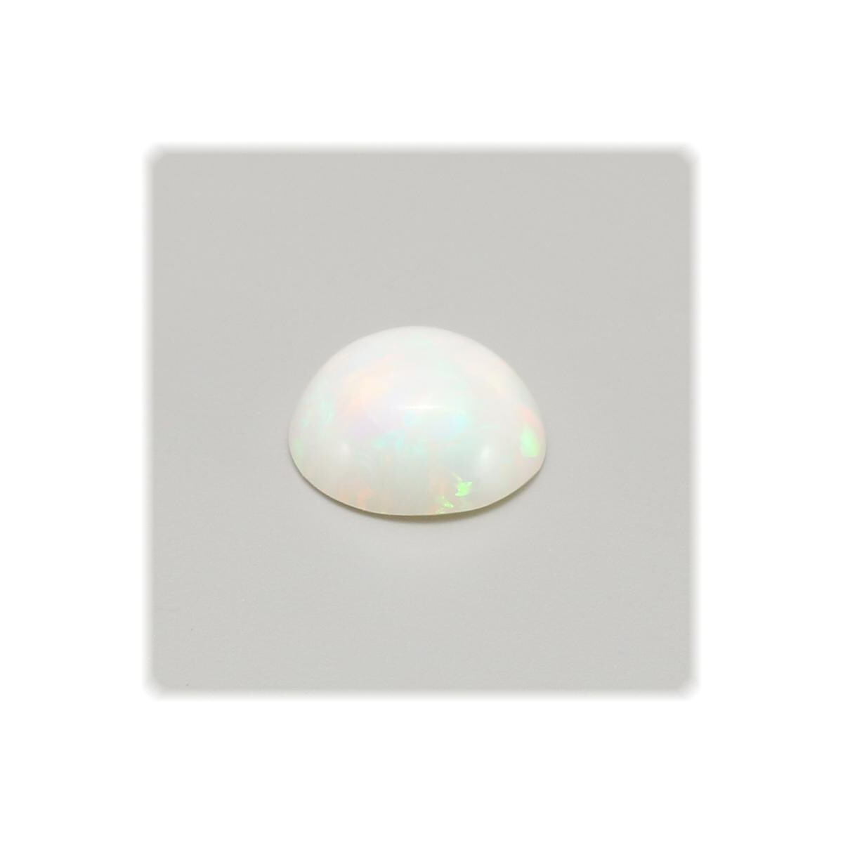 Opal multicolor Cabochon rund 6,38 mm / 0,62 ct. / Australien