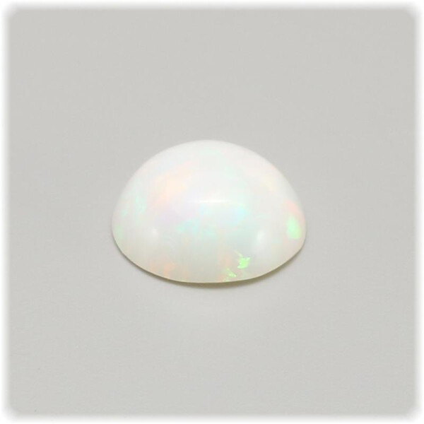 Opal multicolor Cabochon rund 6,38 mm / 0,62 ct. /...