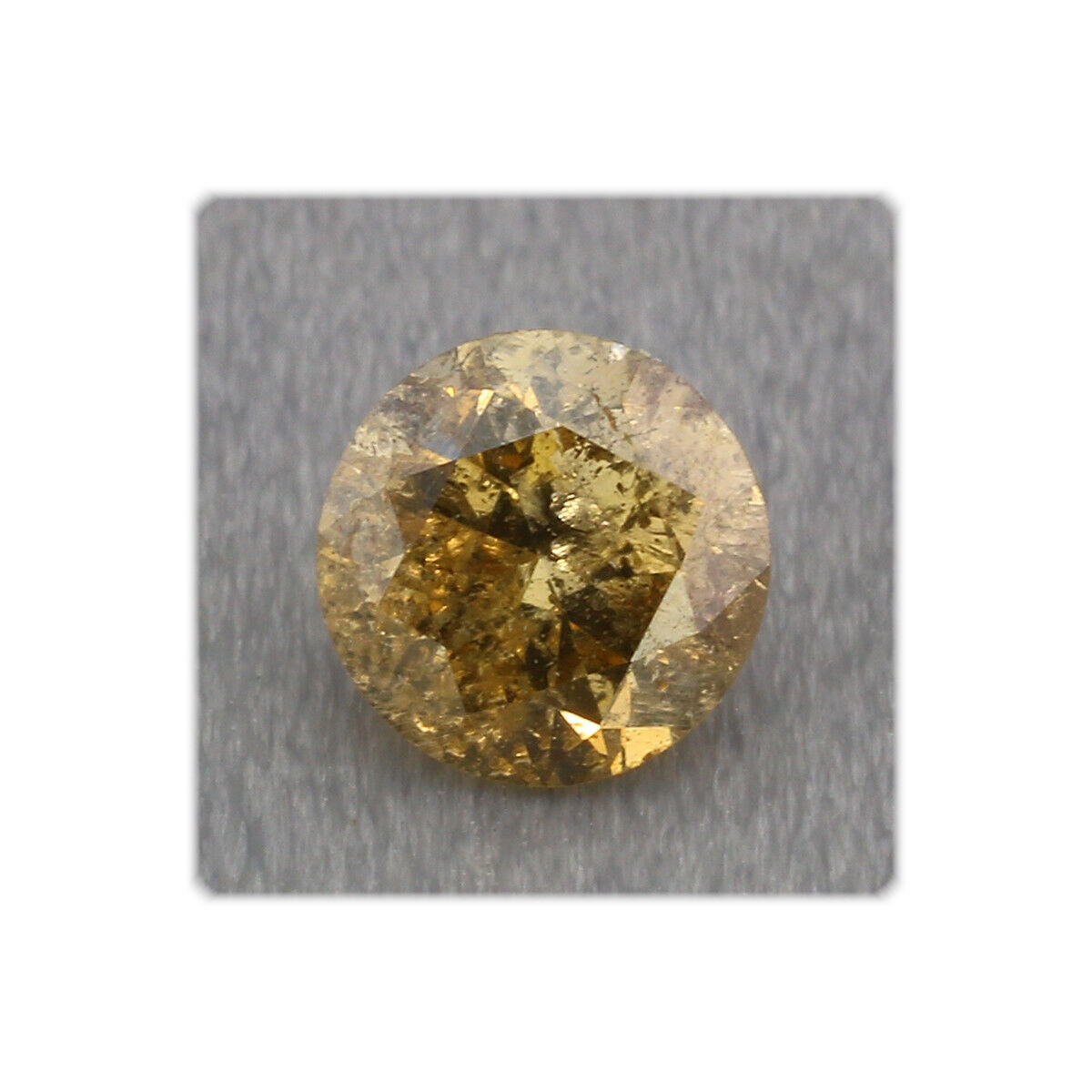Diamant facettiert / rund / 4,2 mm / 0,29 ct. / Farbe gelbbraun
