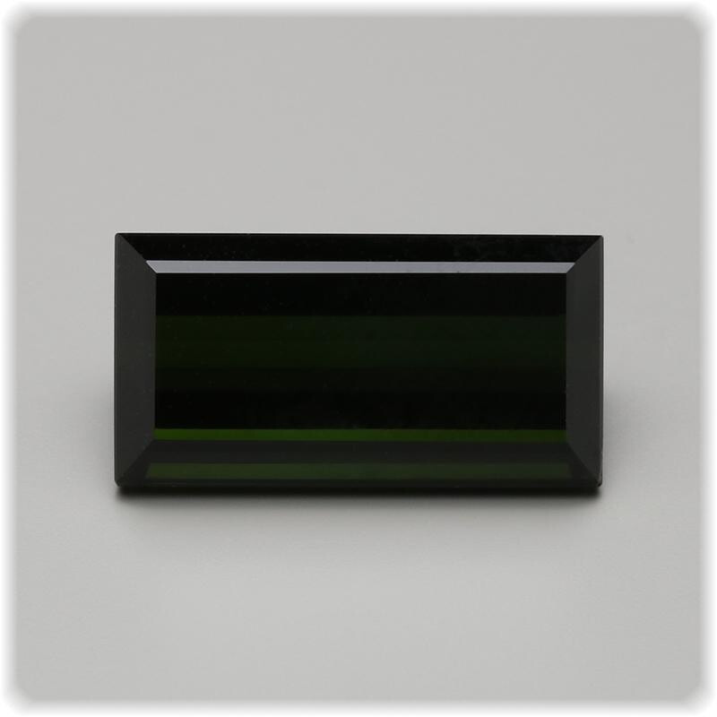 Turmalin grün Verdelith facettiert  box