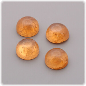 Mandarin Granat Cabochon 6,2 mm / Rund / 1,3 - 1,8 ct. /...