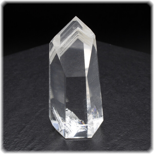 Phantomquarz Bergkristall Kristallspitze / Höhe 6,6 cm /...