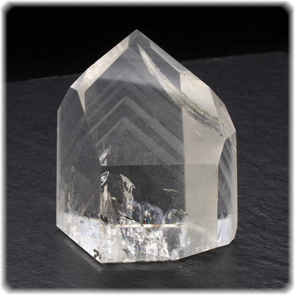 Phantomquarz Bergkristall Kristallspitze / Höhe 6,4 cm /...