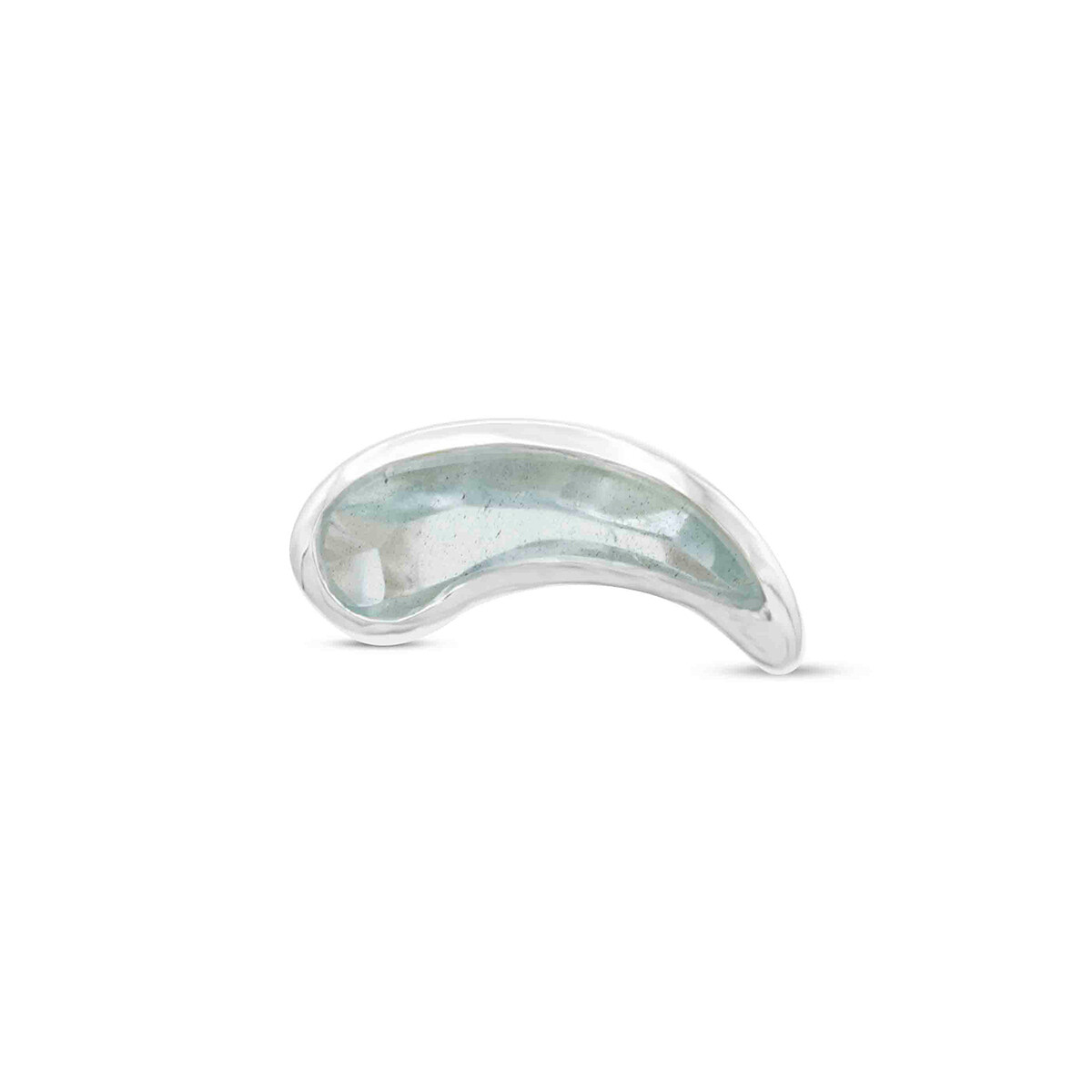 Aquamarin Ring Fancy facettiert Silber 925