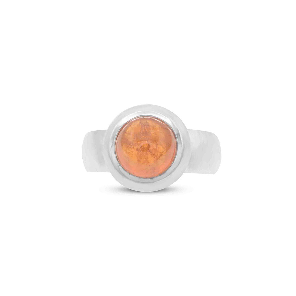 Mandarin Granat Cabochon Ring Silber 925