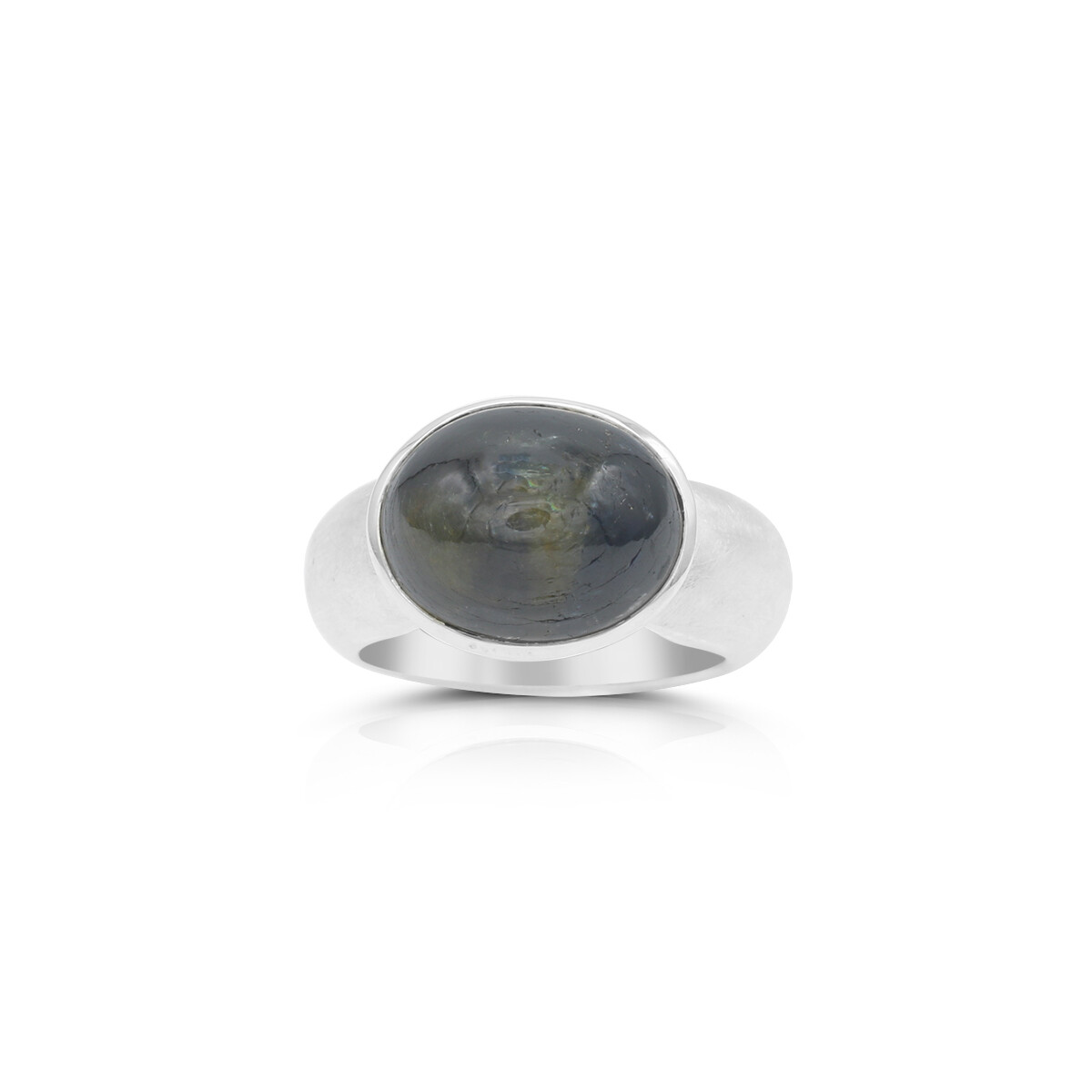 Saphir Cabochon oval Ring Silber 925